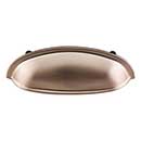 Top Knobs [M1675] Die Cast Zinc Cabinet Cup Pull - Somerset Series - Brushed Bronze Finish - 3&quot; C/C - 4 5/8&quot; L