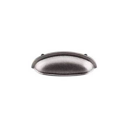 Top Knobs [M364] Die Cast Zinc Cabinet Cup Pull - Somerset Series - Pewter Antique Finish - 3" C/C - 4 5/8" L