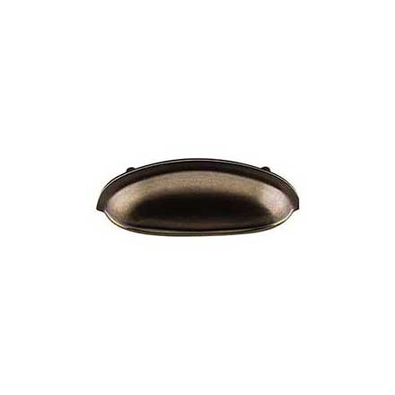 Top Knobs [M365] Die Cast Zinc Cabinet Cup Pull - Somerset Series - German Bronze Finish - 3&quot; C/C - 4 5/8&quot; L