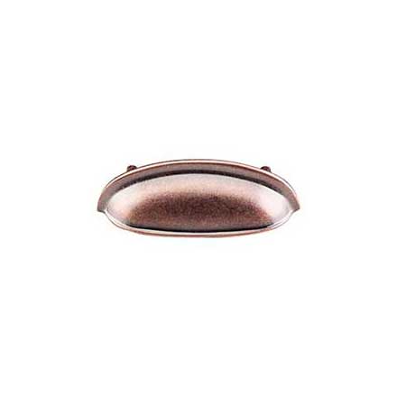 Top Knobs [M367] Die Cast Zinc Cabinet Cup Pull - Somerset Series - Antique Copper Finish - 3" C/C - 4 5/8" L