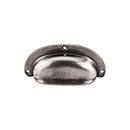 Top Knobs [M210] Solid Brass Cabinet Cup Pull - Mayfair Series - Pewter Antique Finish - 3 Hole - 3 3/4" L
