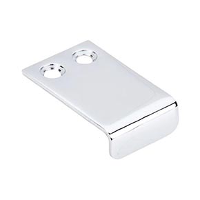 Top Knobs [TK101PC] Steel Cabinet Edge Pull - Tab Series - Polished Chrome Finish - 7/16" C/C - 1" L