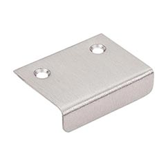 Top Knobs [TK102BSN] Steel Cabinet Edge Pull - Tab Series - Brushed Satin Nickel Finish - 1 1/4&quot; C/C - 2&quot; L