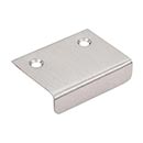Top Knobs [TK102BSN] Steel Cabinet Edge Pull - Tab Series - Brushed Satin Nickel Finish - 1 1/4" C/C - 2" L