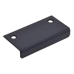 Top Knobs [TK103BLK] Steel Cabinet Edge Pull - Tab Series - Flat Black Finish - 2 1/4&quot; C/C - 3&quot; L