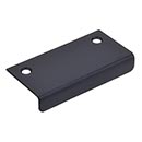 Top Knobs [TK103BLK] Steel Cabinet Edge Pull - Tab Series - Flat Black Finish - 2 1/4" C/C - 3" L
