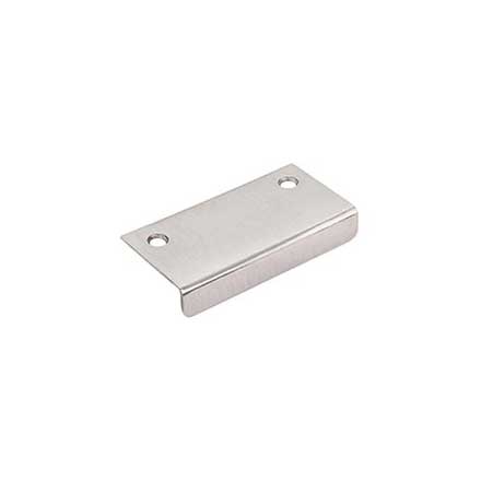 Top Knobs [TK103BSN] Steel Cabinet Edge Pull - Tab Series - Brushed Satin Nickel Finish - 2 1/4" C/C - 3" L