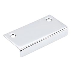 Top Knobs [TK103PC] Steel Cabinet Edge Pull - Tab Series - Polished Chrome Finish - 2 1/4&quot; C/C - 3&quot; L