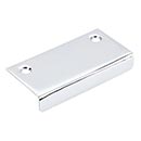 Top Knobs [TK103PC] Steel Cabinet Edge Pull - Tab Series - Polished Chrome Finish - 2 1/4" C/C - 3" L