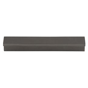 Top Knobs [TK1041AG] Die Cast Zinc Cabinet Tab Pull - Minetta Series - Ash Gray Finish - 3 3/4" C/C - 4 11/16" L