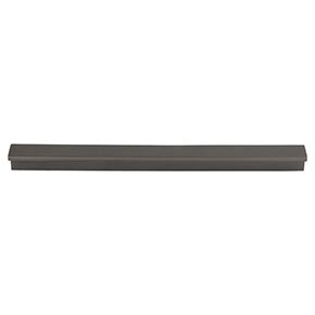 Top Knobs [TK1045AG] Die Cast Zinc Cabinet Tab Pull - Minetta Series - Ash Gray Finish - 8 13/16" C/C - 9 11/16" L
