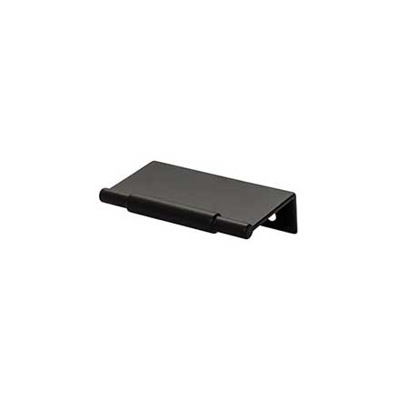 Top Knobs [TK970BLK] Die Cast Zinc Cabinet Edge Pull - Crestview Series - Flat Black Finish - 2&quot; C/C - 3&quot; L