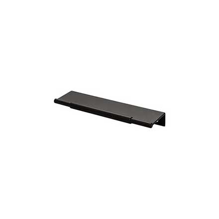 Top Knobs [TK972BLK] Die Cast Zinc Cabinet Edge Pull - Crestview Series - Flat Black Finish - 5&quot; C/C - 6&quot; L
