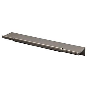Top Knobs [TK973AG] Die Cast Zinc Cabinet Edge Pull - Crestview Series - Ash Gray Finish - 5" C/C - 8" L