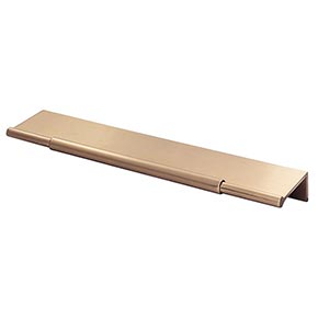 Top Knobs [TK973HB] Die Cast Zinc Cabinet Edge Pull - Crestview Series - Honey Bronze Finish - 5" C/C - 8" L