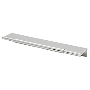 Top Knobs [TK973PC] Die Cast Zinc Cabinet Edge Pull - Crestview Series - Polished Chrome Finish - 5" C/C - 8" L