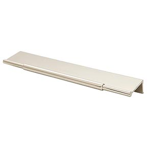 Top Knobs [TK973PN] Die Cast Zinc Cabinet Edge Pull - Crestview Series - Polished Nickel Finish - 5" C/C - 8" L