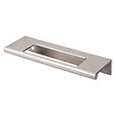 Top Knobs [TK520BSN] Die Cast Zinc Cabinet Edge Pull - Cut Out Tab Series - Brushed Satin Nickel Finish - 3 3/4" C/C - 4 3/4" L