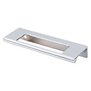 Top Knobs [TK520PC] Die Cast Zinc Cabinet Edge Pull - Cut Out Tab Series - Polished Chrome Finish - 3 3/4&quot; C/C - 4 3/4&quot; L