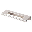 Top Knobs [TK520PN] Die Cast Zinc Cabinet Edge Pull - Cut Out Tab Series - Polished Nickel Finish - 3 3/4" C/C - 4 3/4" L