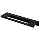 Top Knobs [TK521BLK] Die Cast Zinc Cabinet Edge Pull - Cut Out Tab Series - Flat Black Finish - 5" C/C - 6" L