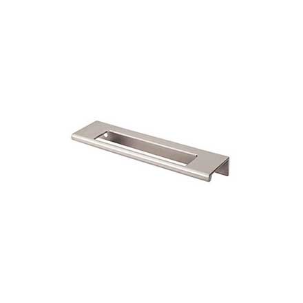 Top Knobs [TK521BSN] Die Cast Zinc Cabinet Edge Pull - Cut Out Tab Series - Brushed Satin Nickel Finish - 5&quot; C/C - 6&quot; L