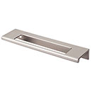 Top Knobs [TK521BSN] Die Cast Zinc Cabinet Edge Pull - Cut Out Tab Series - Brushed Satin Nickel Finish - 5" C/C - 6" L