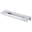 Top Knobs [TK521PC] Die Cast Zinc Cabinet Edge Pull - Cut Out Tab Series - Polished Chrome Finish - 5" C/C - 6" L