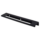 Top Knobs [TK522BLK] Die Cast Zinc Cabinet Edge Pull - Cut Out Tab Series - Flat Black Finish - 6" C/C - 8" L