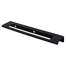 Top Knobs [TK522BLK] Die Cast Zinc Cabinet Edge Pull - Cut Out Tab Series - Flat Black Finish - 6&quot; C/C - 8&quot; L