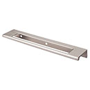 Top Knobs [TK522BSN] Die Cast Zinc Cabinet Edge Pull - Cut Out Tab Series - Brushed Satin Nickel Finish - 6&quot; C/C - 8&quot; L