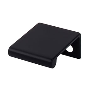 Top Knobs [TK500BLK] Die Cast Zinc Cabinet Edge Pull - Tab Series - Flat Black Finish - 5/8" C/C - 1 1/4" L