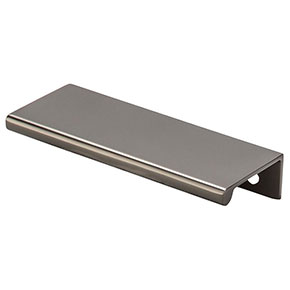Top Knobs [TK502AG] Die Cast Zinc Cabinet Edge Pull - Tab Series - Ash Gray Finish - 3" C/C - 4" L