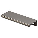 Top Knobs [TK502AG] Die Cast Zinc Cabinet Edge Pull - Tab Series - Ash Gray Finish - 3&quot; C/C - 4&quot; L