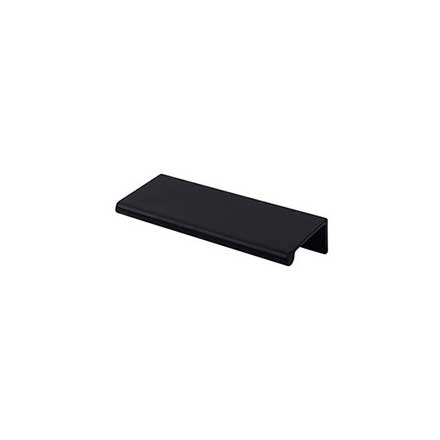 Top Knobs [TK502BLK] Die Cast Zinc Cabinet Edge Pull - Tab Series - Flat Black Finish - 3" C/C - 4" L