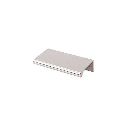 Top Knobs [TK502PN] Die Cast Zinc Cabinet Edge Pull - Tab Series - Polished Nickel Finish - 3" C/C - 4" L