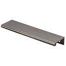 Top Knobs [TK503AG] Die Cast Zinc Cabinet Edge Pull - Tab Series - Ash Gray Finish - 5&quot; C/C - 6&quot; L