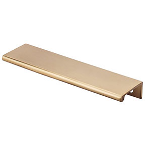Top Knobs [TK503HB] Die Cast Zinc Cabinet Edge Pull - Tab Series - Honey Bronze Finish - 5" C/C - 6" L