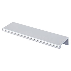 Top Knobs [TK503PC] Die Cast Zinc Cabinet Edge Pull - Tab Series - Polished Chrome Finish - 5" C/C - 6" L