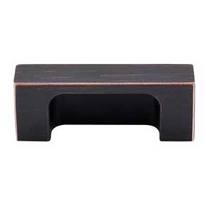 Top Knobs [TK275TB] Die Cast Zinc Cabinet Tab Pull - Modern Metro Tab Series - Tuscan Bronze Finish - 2" C/C - 2 1/2" L