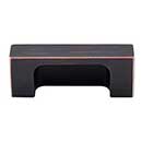 Top Knobs [TK275TB] Die Cast Zinc Cabinet Tab Pull - Modern Metro Tab Series - Tuscan Bronze Finish - 2" C/C - 2 1/2" L