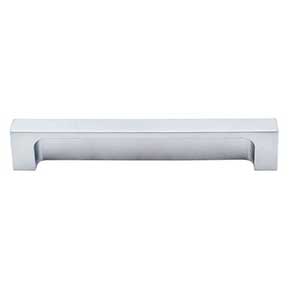 Top Knobs [TK276ALU] Die Cast Zinc Cabinet Tab Pull - Modern Metro Tab Series - Aluminum Finish - 5" C/C - 5 1/2" L