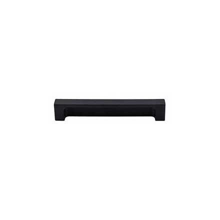 Top Knobs [TK276BLK] Die Cast Zinc Cabinet Tab Pull - Modern Metro Tab Series - Flat Black Finish - 5" C/C - 5 1/2" L