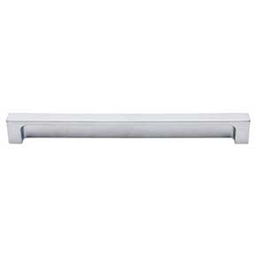 Top Knobs [TK277ALU] Die Cast Zinc Cabinet Tab Pull - Modern Metro Tab Series - Aluminum Finish - 8" C/C - 8 1/2" L