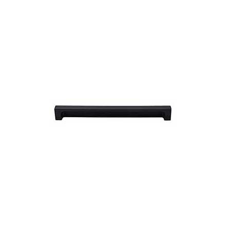 Top Knobs [TK277BLK] Die Cast Zinc Cabinet Tab Pull - Modern Metro Tab Series - Flat Black Finish - 8" C/C - 8 1/2" L