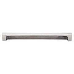 Top Knobs [TK277SS] Stainless Steel Cabinet Tab Pull - Modern Metro Tab Series - Brushed Finish - 8&quot; C/C - 8 1/2&quot; L