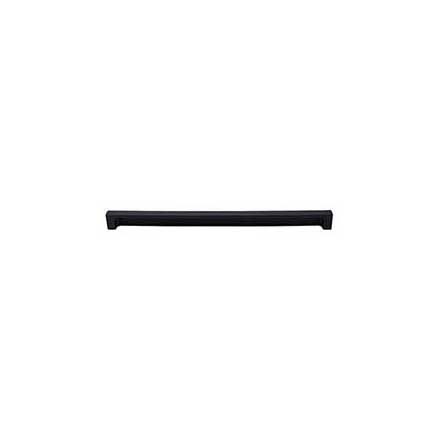 Top Knobs [TK278BLK] Die Cast Zinc Cabinet Tab Pull - Modern Metro Tab Series - Flat Black Finish - 12" C/C - 12 1/2" L
