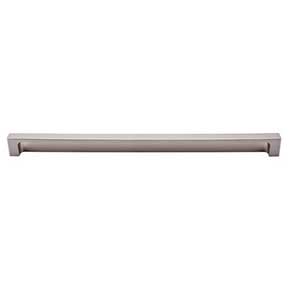 Top Knobs [TK278BSN] Die Cast Zinc Cabinet Tab Pull - Modern Metro Tab Series - Brushed Satin Nickel Finish - 12" C/C - 12 1/2" L