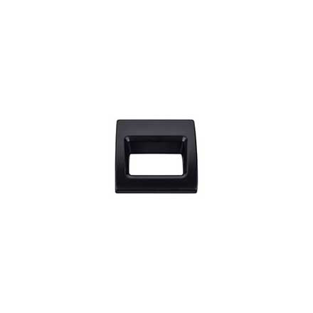 Top Knobs [TK615BLK] Die Cast Zinc Cabinet Finger Pull - Tango Series - Flat Black Finish - 1 1/8" L