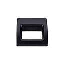 Top Knobs [TK615BLK] Die Cast Zinc Cabinet Finger Pull - Tango Series - Flat Black Finish - 1 1/8&quot; L